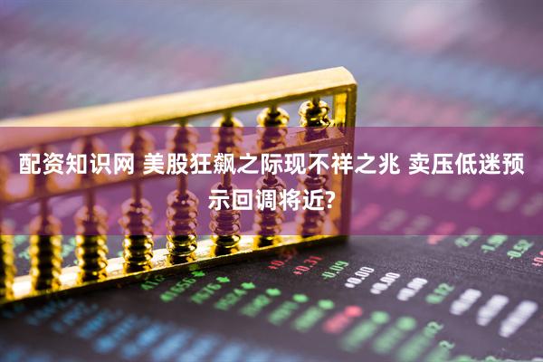 配资知识网 美股狂飙之际现不祥之兆 卖压低迷预示回调将近?